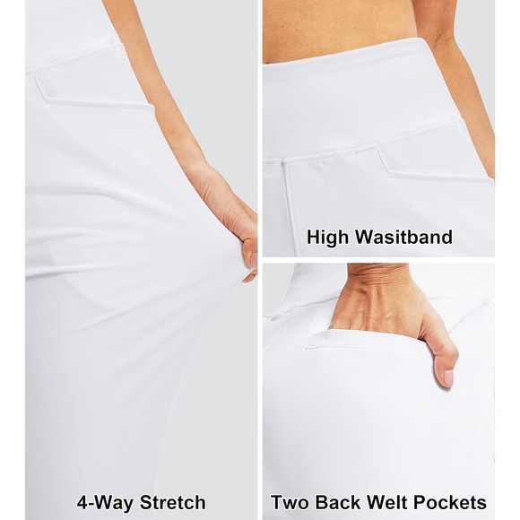 Women's Golf Pants with4 Pockets High Waisted Stretch Sweatpants - Picture 5 of 6